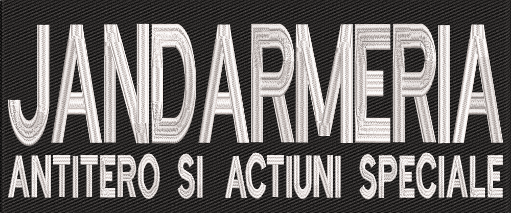 Ecuson spate brodat " JANDARMERIA antitero si actiuni speciale"